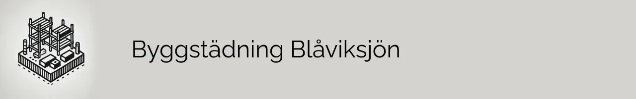 Byggstädning Blåviksjön