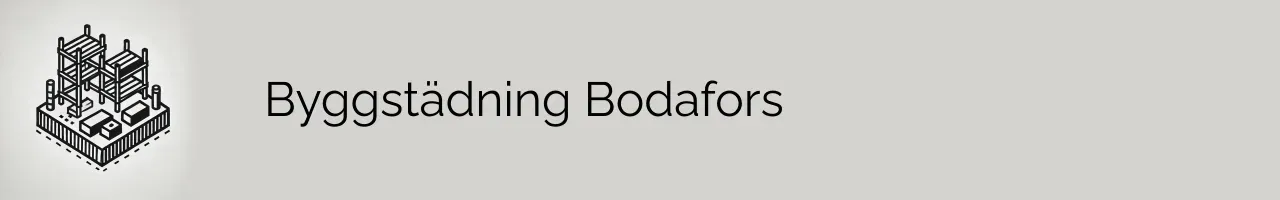 Byggstädning Bodafors